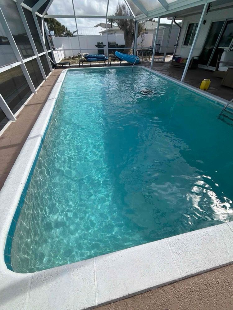 Pool restored to sparkling clear water by the H2oPro crew